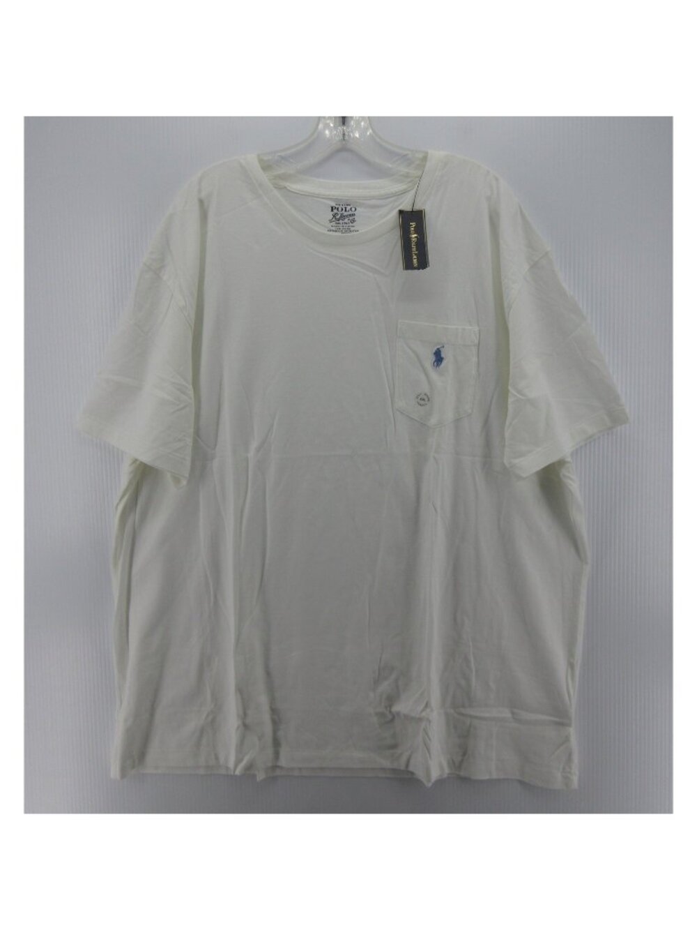 Polo Ralph Lauren Shirt XXL White Pullover Pocket Tee Pony Crewneck